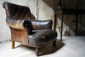 An Early 19thC French Crocodile Leather Armchair c.1830