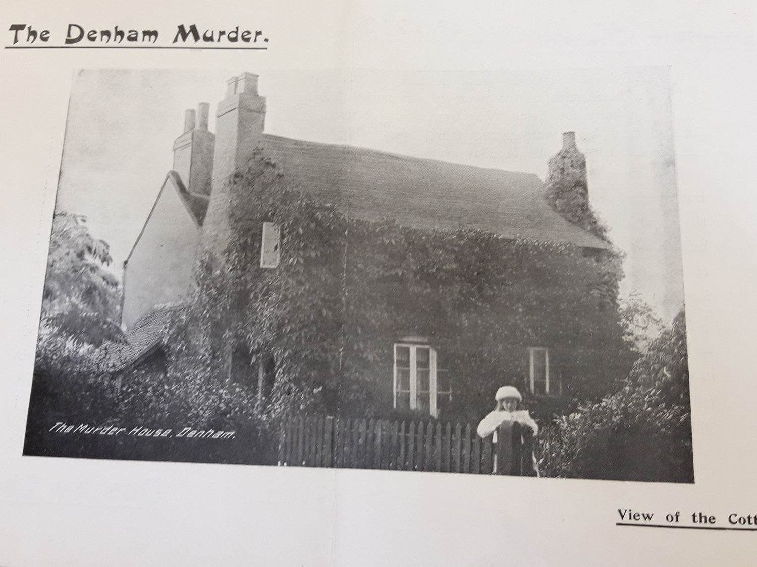 A Very Scarce Memorial Card by J.T Wood for the Victims of the Denham ...