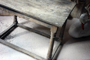 A 17thC Dry Oak Charles II Period Side Table c.1680