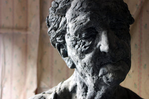 Patrick O’Sullivan (1940-2015); A Painted Fibre Composition Bust of an Elderly Lady