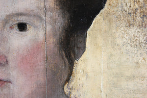 A Good 16thC English School Oil on Oak Panel Portrait of an Elizabethan Lady