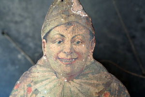 An Early 20thC French Card & Softwood Pierrot Clown Pop Up c.1910-30