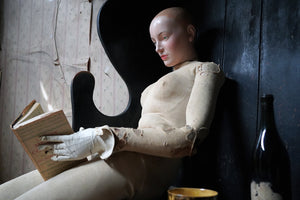 An Early 19thC Life-Size Articulated Lay Figure Mannequin Attributed to Paul Huot c.1800