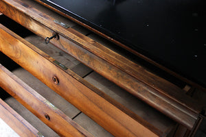 A Stylish French Louis Philippe Period Walnut & Black Slate Commode c.1830-40