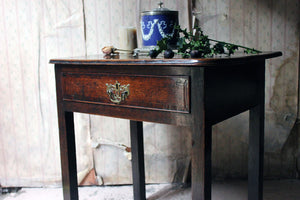A Mid-18thC George II Provincial Oak Side Table c.1740-60