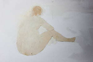 George Simmons; Oil on Canvas; Seated Figure; c.2007