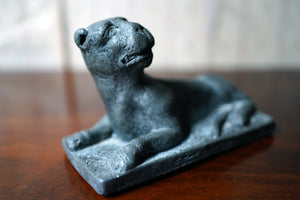 A George III Cast Lead Model of a Panther c.1790