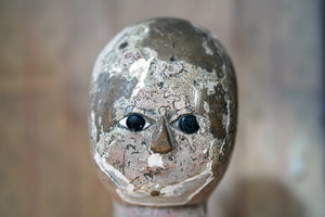 An Early 19thC English Carved & Polychrome Painted Stump Doll c.1800-25
