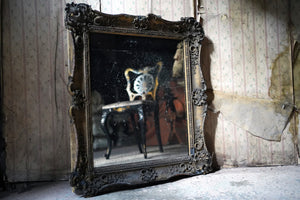 A Victorian Gilt-Gesso Framed Wall Mirror c.1840 & Later
