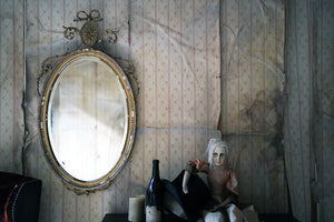 A Victorian Giltwood & Gesso Oval Wall Mirror c.1860-70