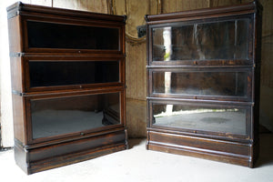 An Early 20thC Set of Six Oak Stacking Barrister Bookcases by Globe Wernicke c.1910
