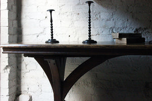 A Fine c.1860 Victorian Oak Gothic Revival Refectory Table in the Manner of A.W.N. Pugin