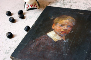 An English School Oil on Canvas Portrait of Master Ronald C. Pilsbury by Harry C. Pilsbury c.1900-10