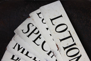 A Decorative Group of Eight c.1930s Painted Hospital Ward Signs