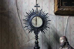 An 18thC Italian Silver-Plated Bronze Catholic Ostensory or Monstrance c.1780