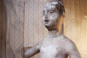 An Early 19thC Italian Carved Wood & Papier-Mâché Mannequin of a Lady