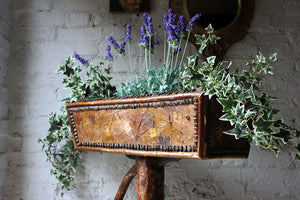 A Rare & Unusual c.1870 Fern & Leaf Decorated Jardinière Stand