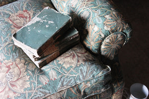 A Beautiful Liberty Fabric Upholstered Edwardian Period Three-Seater Sofa c.1910