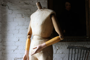 A Good Mid 20thC Life Size Articulated Shop Display Mannequin