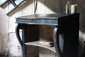 A French Louis-Philippe Period Black Painted Clerk’s Desk c.1850