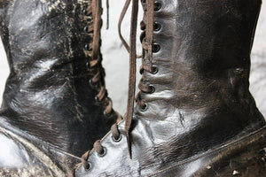 A Pair of Ladies Victorian High-Top Leather Boots c.1890