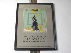 An Original 1930s Helen Byrne Bryce Coloured Lithograph Poster, Issued by the RSPCA, No. 238