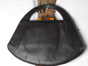 A Quintessential Art Deco Morocco Leather Handbag