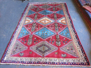 A Quirky Semi Old Sirjan Carpet 275cm x 150cm