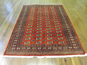 A Contemporary Pakistan Bokhara Carpet: 247cm x 158cm