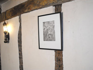 Stewart Thomas Charles Wright (1924-2007): 'In the Garden'; A Black & White Aquatint Print