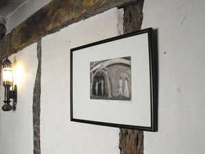 Stewart Thomas Charles Wright (1924-2007): 'Curiosity' A Black & White Aquatint Print