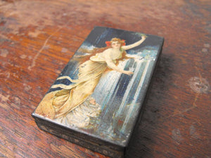 A Rare Lithographed 19thC Vesta Case; 'With Compliments from Schweppes Ltd'