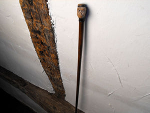 A Charming Novelty Victorian Walking Stick in The Form of a Monkey's Head