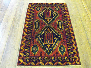 A Vibrant Herat Belouche Rug: 129cm x 93cm