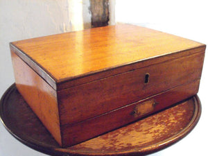 A Splendid Early Victorian Mahogany Artist's Box, for G Rowney & Co' of London, Replete with Original Watercolours & Mixing Palette