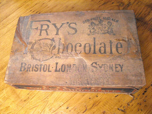 A Scarce Vintage Pine J. S. Fry & Sons Sweet Chocolate Display Counter Box