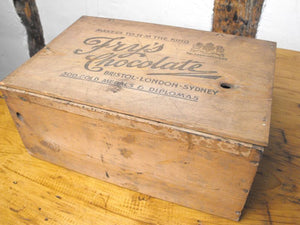 A Rare Antique Pine J. S. Fry & Sons Nut Milk Chocolate Display Counter Box
