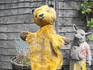 An Endearing Vintage Straw Filled Sooty Glove Puppet