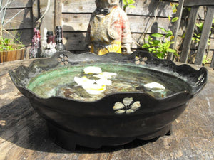 A Pretty 19thC Japanese Meiji Period Bronze Doban Dish