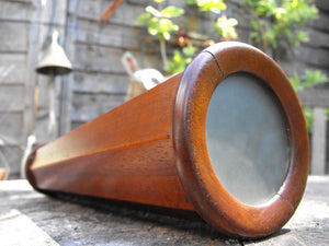 A Wonderful 19thC Mahogany Handheld Kaleidoscope