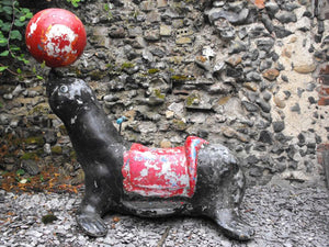 An Amusing Large Vintage Fairground Sea Lion Ride