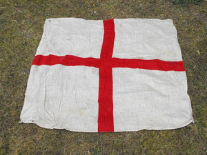 A Super British Vintage Printed St George's Cross Flag