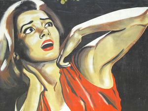 A Sensational Huge Hand Painted Fairground Art Sideshow Canvas Banner