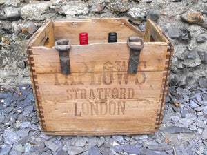 A Fine Early 20thC Vintage Pine Wine Crate; Taplow & Co, Wine & Spirit Merchants