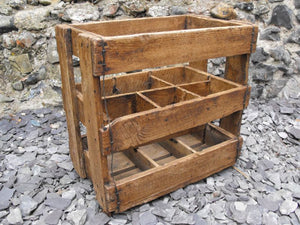 A Rustic Early 20thC Vintage Pine Wine Crate