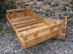 A Pair of Large Rustic Early 20thC Vintage Pine Crates