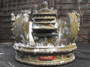 A Fascinating Salvaged Shipwreck Forecastle Relic in the Form of A Ducal Crown; D-Day 1944