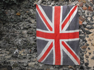 A Lovely Soft Cotton WWII Period British Vintage Printed Union Jack Flag