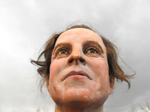 A Unique Vintage Madame Tussauds Male Waxwork Head c.1960