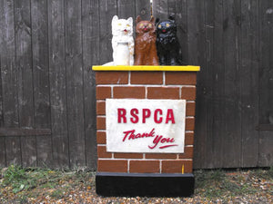 A Comical Mid 20thC Vintage RSPCA Charity Collection Box